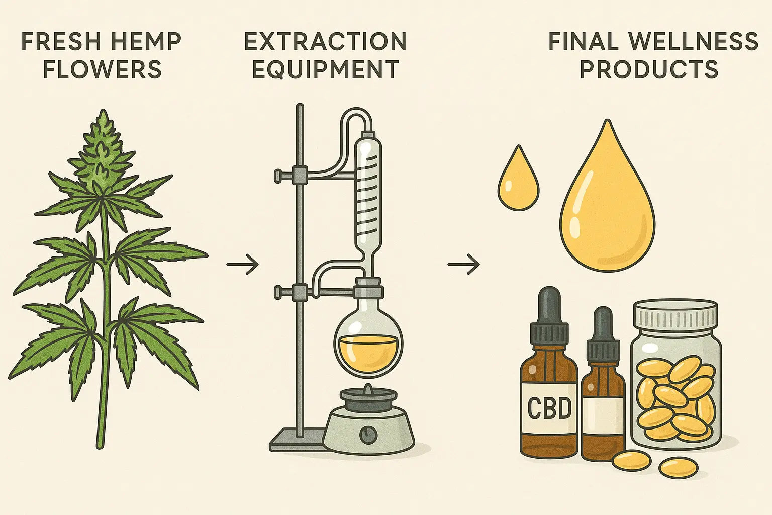 How CBD Is Extracted: From Hemp Plant to Healing Drop